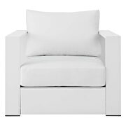White finish outdoor patio powder-coated aluminum chair by Modway additional picture 6