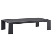 Gray finish outdoor patio powder-coated aluminum coffee table by Modway additional picture 2