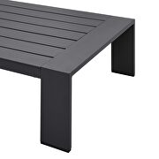 Gray finish outdoor patio powder-coated aluminum coffee table by Modway additional picture 4