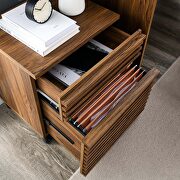 Wood file cabinet in walnut finish by Modway additional picture 2