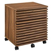 Wood file cabinet in walnut finish by Modway additional picture 3