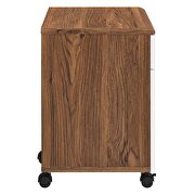 Wood file cabinet in walnut/ white by Modway additional picture 5