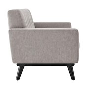 Light gray finish herringbone fabric loveseat by Modway additional picture 5