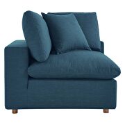 Down filled overstuffed 6-piece sectional sofa in azure by Modway additional picture 15