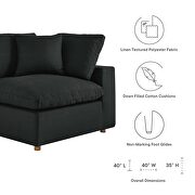 Down filled overstuffed 6-piece sectional sofa in black by Modway additional picture 2