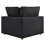 Down filled overstuffed 6-piece sectional sofa in black by Modway additional picture 13