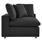 Down filled overstuffed 6-piece sectional sofa in black by Modway additional picture 15