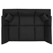Down filled overstuffed 6-piece sectional sofa in black by Modway additional picture 6