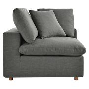 Down filled overstuffed 6-piece sectional sofa in gray by Modway additional picture 13