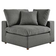 Down filled overstuffed 6-piece sectional sofa in gray by Modway additional picture 15