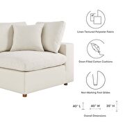 Down filled overstuffed 6-piece sectional sofa in light beige by Modway additional picture 2