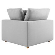 Down filled overstuffed 6-piece sectional sofa in light gray by Modway additional picture 14