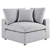 Down filled overstuffed 6-piece sectional sofa in light gray by Modway additional picture 15
