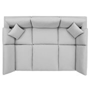 Down filled overstuffed 6-piece sectional sofa in light gray by Modway additional picture 6