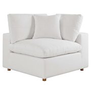Down filled overstuffed 6-piece sectional sofa in pure white by Modway additional picture 14