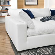 Down filled overstuffed 6-piece sectional sofa in pure white by Modway additional picture 5