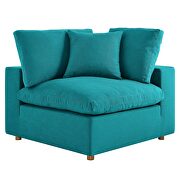 Down filled overstuffed 6-piece sectional sofa in teal by Modway additional picture 14