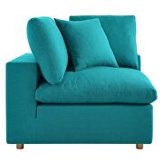 Down filled overstuffed 6-piece sectional sofa in teal by Modway additional picture 15