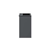 Wall-mount 18 bathroom vanity in gray/ black additional photo 3 of 7