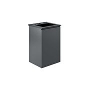 Wall-mount 18 bathroom vanity in gray/ black by Modway additional picture 4