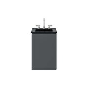 Wall-mount 18 bathroom vanity in gray/ black by Modway additional picture 5
