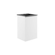 Wall-mount 18 bathroom vanity in white/ black by Modway additional picture 7