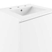 Wall-mount 18 bathroom vanity in white by Modway additional picture 4