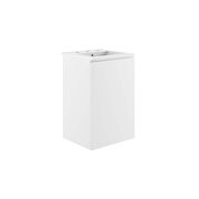 Wall-mount 18 bathroom vanity in white by Modway additional picture 7
