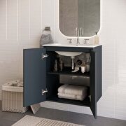 Wall-mount 24 bathroom vanity in gray/ white by Modway additional picture 2