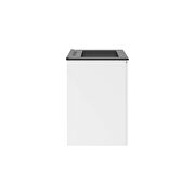 Wall-mount 24 bathroom vanity in white/ black by Modway additional picture 8