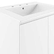 White wall-mount 24 bathroom vanity in white by Modway additional picture 4