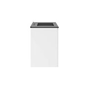 Wall-mount 30 bathroom vanity in white/ black by Modway additional picture 8