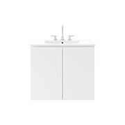 Wall-mount 30 bathroom vanity in white by Modway additional picture 6