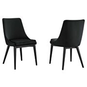 Black finish performance velvet accent dining chairs - set of 2 by Modway additional picture 2