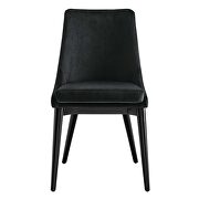 Black finish performance velvet accent dining chairs - set of 2 by Modway additional picture 7