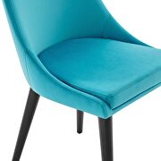 Blue finish performance velvet accent dining chairs - set of 2 by Modway additional picture 6