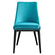 Blue finish performance velvet accent dining chairs - set of 2 by Modway additional picture 7