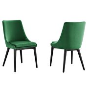 Emerald finish performance velvet accent dining chairs - set of 2 by Modway additional picture 2
