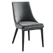 Gray finish performance velvet accent dining chairs - set of 2 by Modway additional picture 3