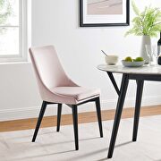 Pink finish performance velvet accent dining chairs - set of 2 by Modway additional picture 10