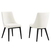 White finish performance velvet accent dining chairs - set of 2 by Modway additional picture 2