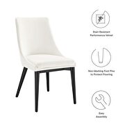 White finish performance velvet accent dining chairs - set of 2 by Modway additional picture 8