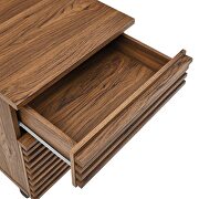 Wood desk and file cabinet set in walnut finish by Modway additional picture 11