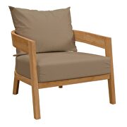 Natural/ light brown finish 6-piece teak wood outdoor patio outdoor patio set by Modway additional picture 12
