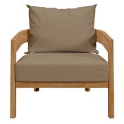 Natural/ light brown finish 3-piece teak wood outdoor patio outdoor patio set by Modway additional picture 10