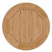 Natural/ white finish 3-piece teak wood outdoor patio outdoor patio set additional photo 2 of 9