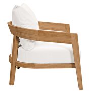 Natural/ white finish 3-piece teak wood outdoor patio outdoor patio set by Modway additional picture 8