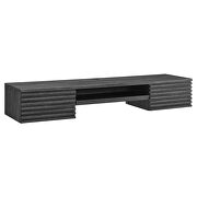 Wall mount wood office desk in charcoal finish by Modway additional picture 6