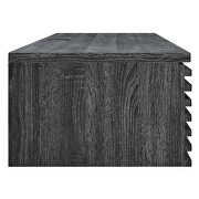 Wall mount wood office desk in charcoal finish by Modway additional picture 7