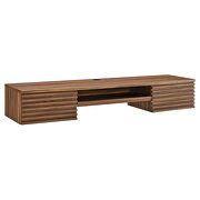 Wall mount wood office desk in walnut finish by Modway additional picture 6